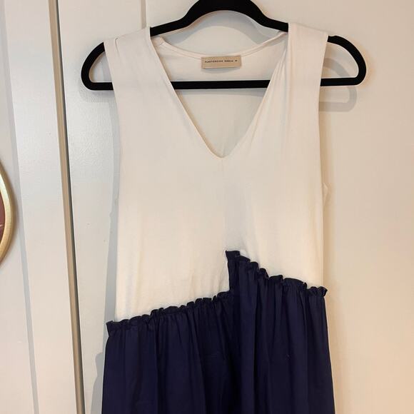 Purificacion Garcia Colorblock Tiered Midi Dress Sz Medium - Picture 2 of 10